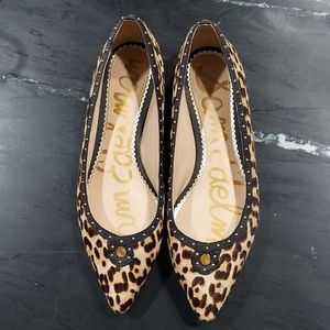 Calf hair flats